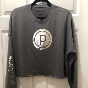 Pure Barre Cropped Sweatshirt, Large